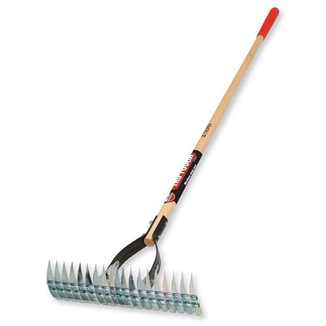  Heavy-duty fiberglass handle with end grip for additional strength and durability. . Lowes rake